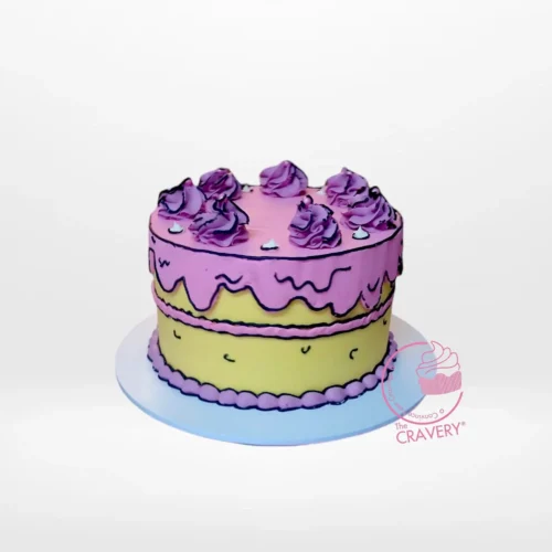 Comic Cake – A visually stunning cake with comic style and vibrant colors, perfect for pop culture fans in Solihull.