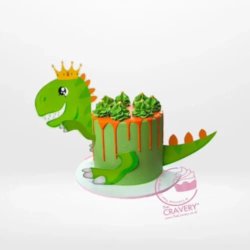 Dinosaur-themed birthday cake from The Cravery Cake Shop in Sutton Coldfield.