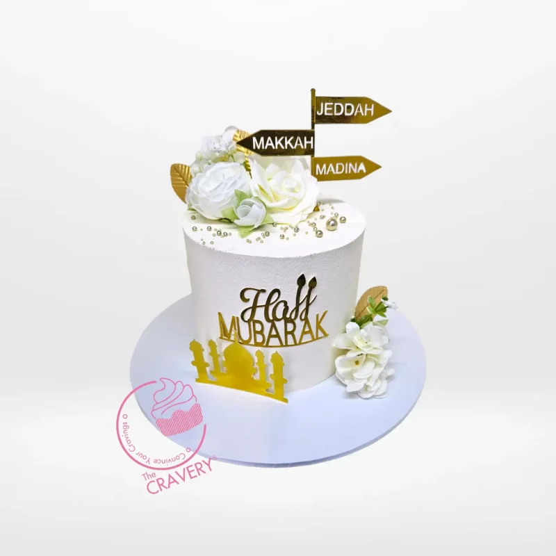 Hajj Cake, The Cravery Cakes Delivered Birmingham Hajj Cake by The Cravery, elegant Islamic celebration cake handcrafted and delivered across Birmingham.