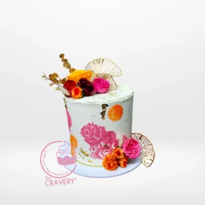 Mehendi Cake,– The Cravery Cake Shop Birmingham Mehendi Cake by The Cravery, handcrafted henna-inspired cake available from our cake shop in Birmingham.