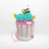 40th Ladies Birthday Cake by The Cravery, elegant floral cakes handcrafted at our cake shop in Birmingham City Centre.