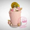 Pink and Gold Cake from Carvery's cakes delivered Birmingham collections – A luxurious and elegant celebration treat.