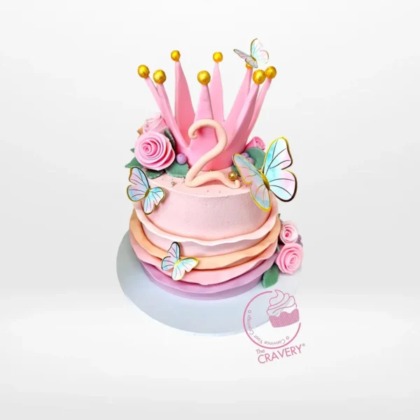 Crown Cake by The Cravery, royal themed design available for birthday cakes in Solihull.