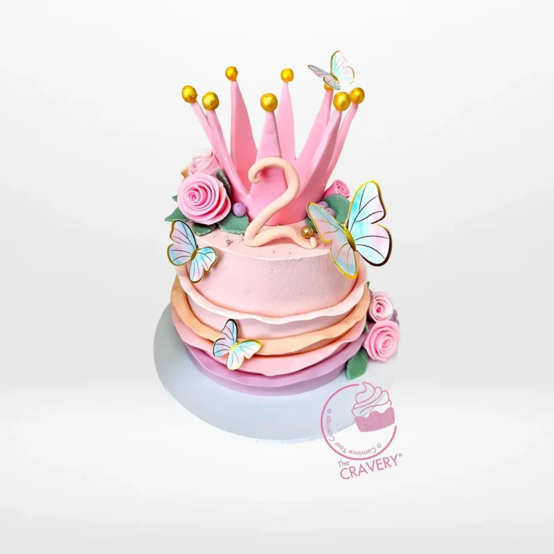 Crown Cake by The Cravery, royal themed design available for birthday cakes in Solihull.