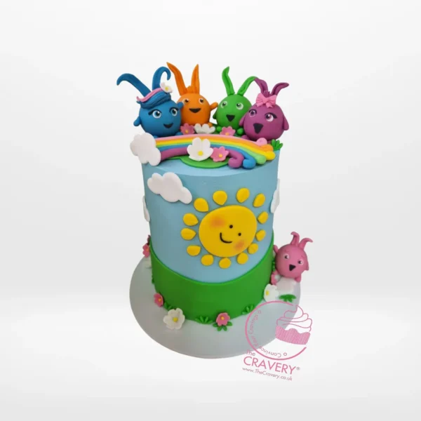 Rainbow Design Cake by The Cravery – vibrant handcrafted buttercream celebration cake from our cake shop in Northfield.