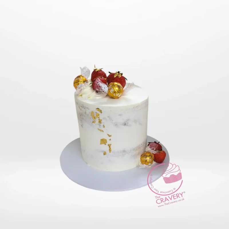 Semi Naked Cake, The Cravery Wedding Cakes Birmingham SemiNaked Cake by The Cravery, elegant rustic wedding cake handcrafted in Birmingham.
