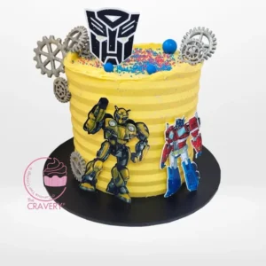 Transformers Cake – Robot-themed cake for celebrations in Birmingham. Transformers Cake – A dynamic, robot-themed cake perfect for Transformer fans in Birmingham.