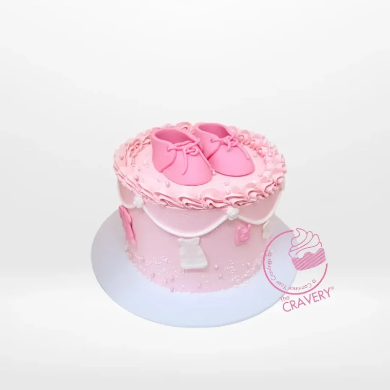Order Babyshower Cake Shoe from cake shop Solihull for your baby shower celebration. Babyshower Cake Shoe from cake shop Solihull – A delightful baby shower creation.