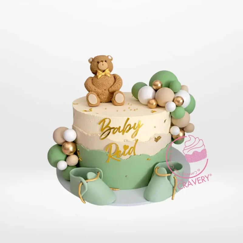 Order a Teddy Cake from birthday cake delivery Birmingham for a memorable celebration. Teddy Cake from Cravery's birthday cake delivery Birmingham service – A cute and delicious way to celebrate any occasion.