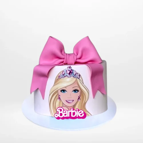 Barbie Cake from Cravery's Birthday Cakes Birmingham Service. A charming, elegant cake inspired by Barbie for your special event.