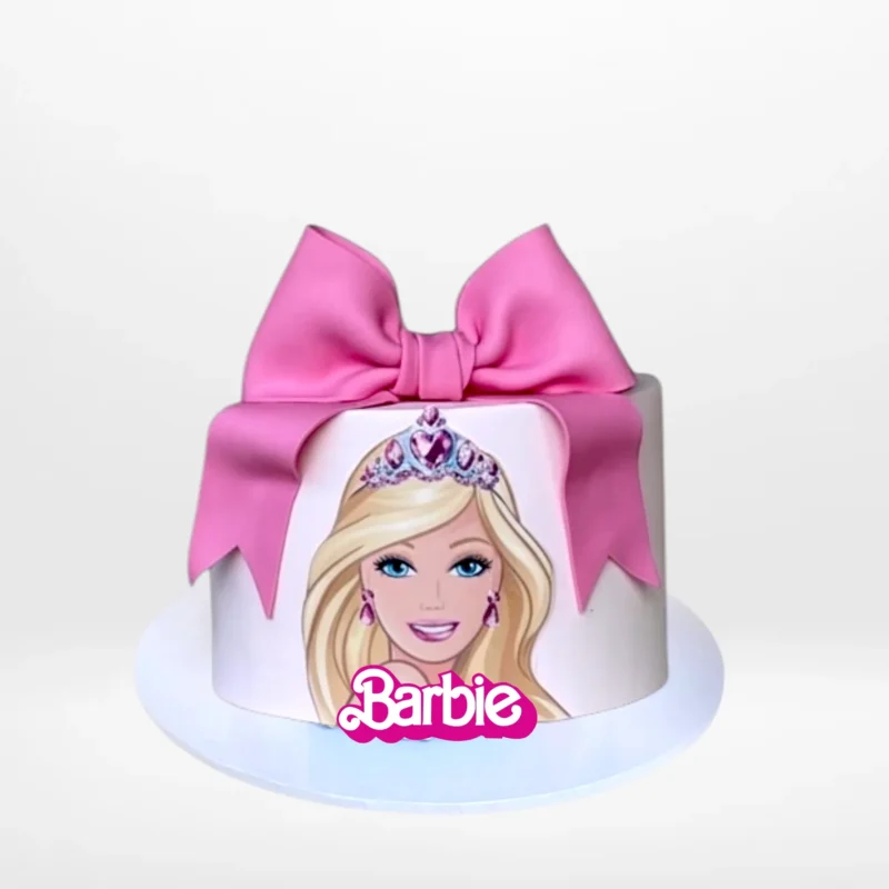 Barbie Cake from Cravery's Birthday Cakes Birmingham Service. A charming, elegant cake inspired by Barbie for your special event.