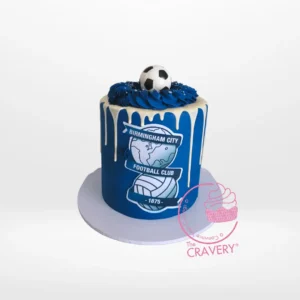 Birmingham Cake from Cravery Cake Shop Birmingham. A delicious tribute to the city and Birmingham City Football Club.
