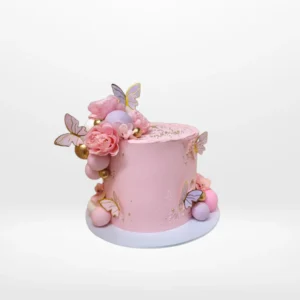 Order Birthday Cake Pink Colour from Cravery's Cake Shop Birmingham, A perfect choice for elegant celebrations. Birthday Cake Pink Colour from Cravery's Cake Shop Birmingham, A delicate and sweet creation for your celebration.