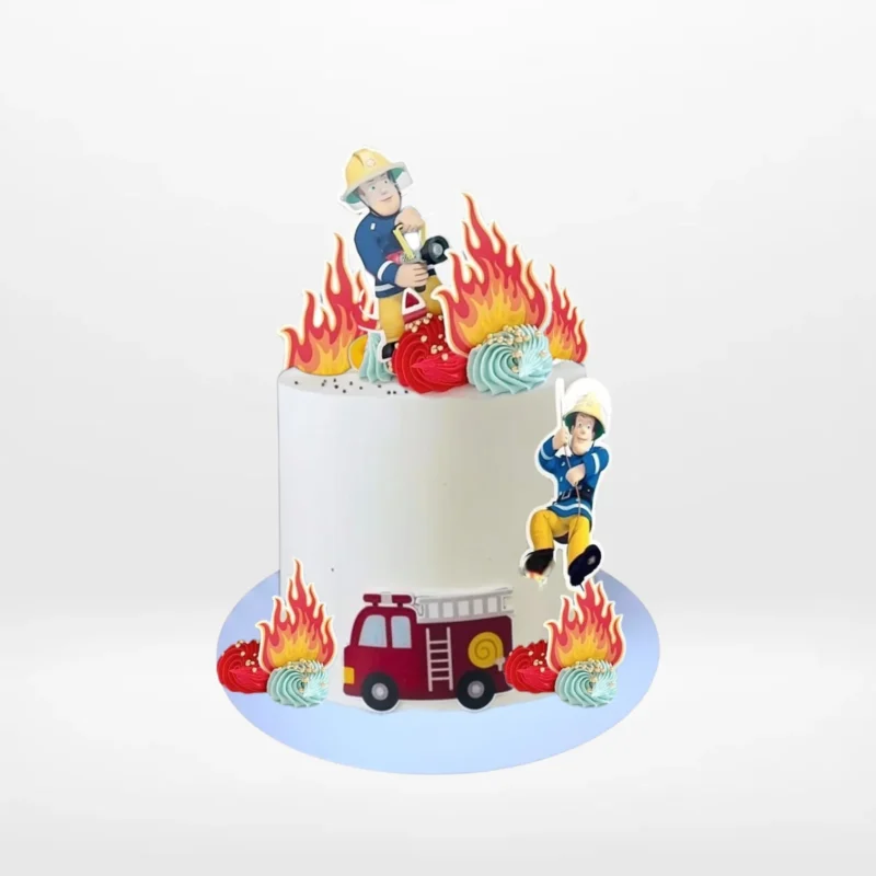Firman Sam Cake from The Cravery's Cake Shop Birmingham. A Fireman Sam themed cake for unforgettable celebrations. Fireman Sam Cake from The Cravery's Cake Shop Birmingham. A fun and colourful cake featuring the beloved Fireman Sam character.