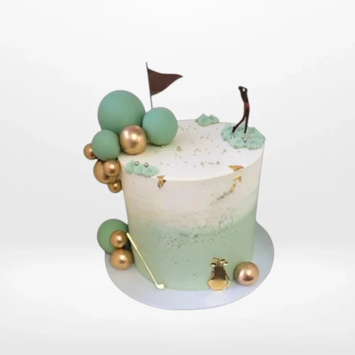 The Cravery's Golf Birthday Cake – A delightful golf-themed birthday cake from Cravery's cake Birmingham service.