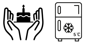 Cake care and storage instructions from The Cravery in Birmingham