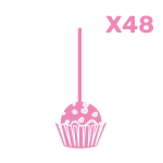 Box of 48 extra large cake pops handcrafted by The Cravery in Birmingham