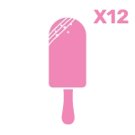 Box of twelve medium cakesicles handcrafted by The Cravery in Birmingham