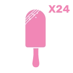 Box of eighteen large cakesicles designed by The Cravery in Birmingham