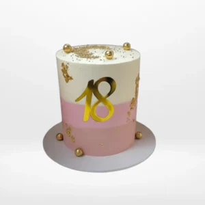 18th Birthday Cake | Birthday Cakes Solihull, The Cravery Personalised 18th Birthday Cake with elegant floral decorations, birthday cakes Solihull