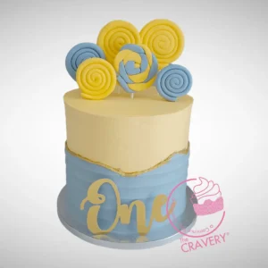 Lollipop Cake | Celebration Cakes Birmingham, The Cravery Lollipop Cake with colourful decorations by The Cravery | celebration cakes Birmingham