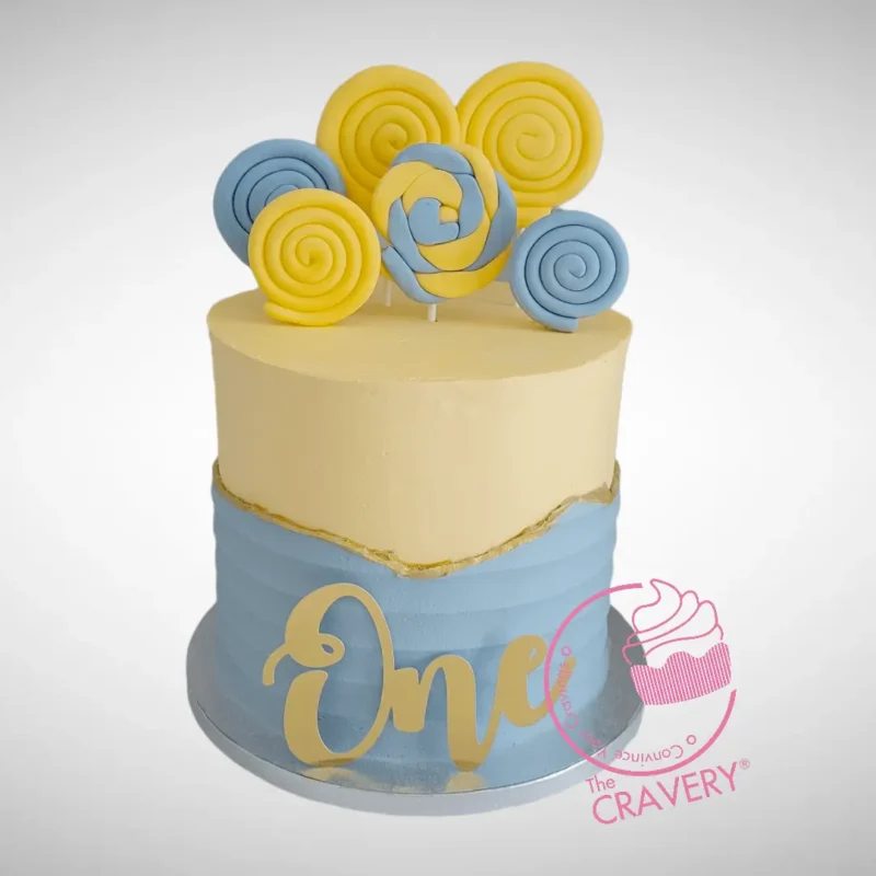 Lollipop Cake | Celebration Cakes Birmingham, The Cravery Lollipop Cake with colourful decorations by The Cravery | celebration cakes Birmingham