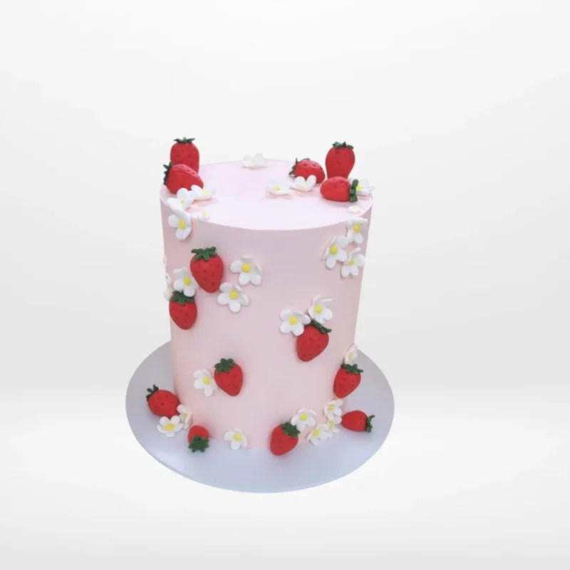 Strawberries On Cake, Cravery’s cake shop Walsall Strawberries On Cake from Cravery’s cake shop Walsall
