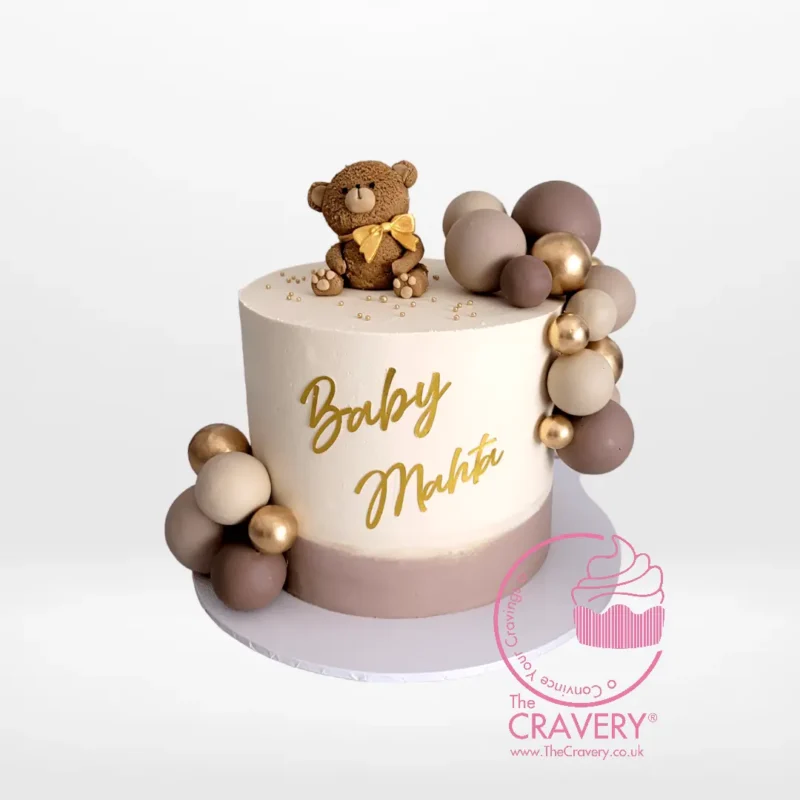 Teddy Bear with Cake, Cravery’s cake Birmingham Teddy Bear with Cake from Cravery’s cake Birmingham