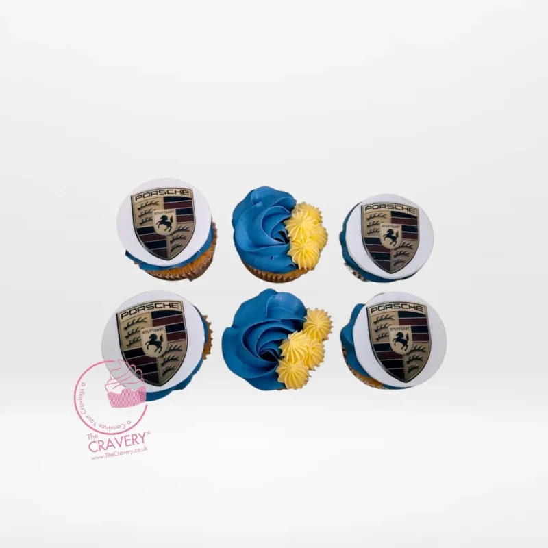Car Cupcakes, The Cravery Birmingham Car Cupcakes by The Cravery, handcrafted cupcakes with edible car-themed toppers, freshly baked in Birmingham.