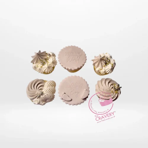 Gender Reveal Cupcake Ideas by The Cravery, handcrafted Birmingham cupcakes with pink or blue filling.