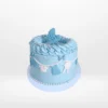 Babyshower Blue Cloths Line Cake with baby-themed clothesline design handcrafted by The Cravery, available for cakes delivered in Birmingham.