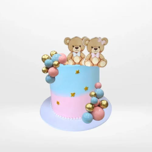 Babyshower Cake for Twins from Cake Shop Redditch