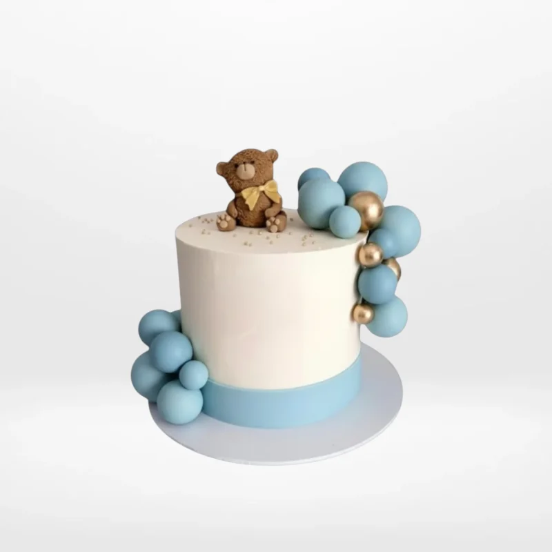 Babyshower Teddy Cake – Cute and delicious cake for baby showers in Birmingham. Babyshower Teddy Cake – A charming teddy bear-themed cake, perfect for baby showers in Birmingham.