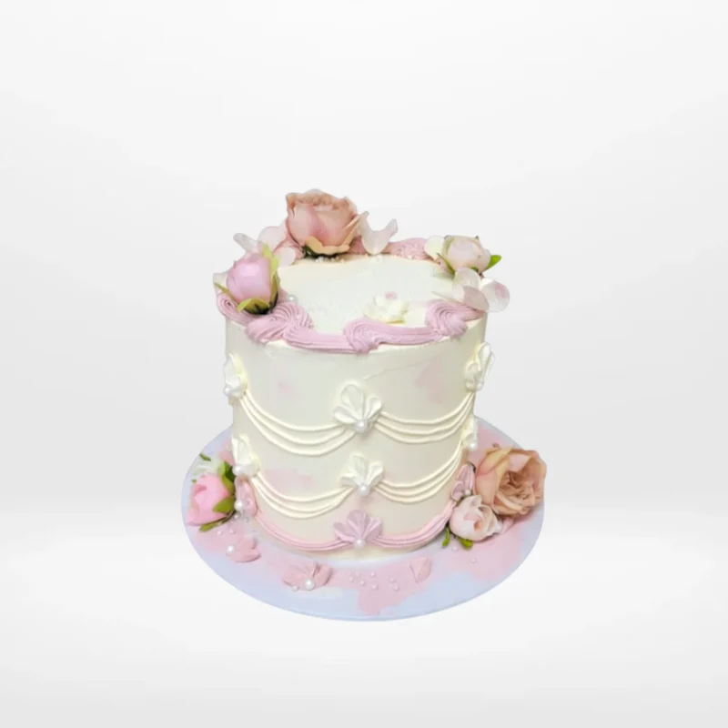 Birthday Cake Retro, The Cravery Best Birthday Cakes in Birmingham Birthday Cake Retro by The Cravery, handcrafted vintage-style cake, among the best birthday cakes in Birmingham.