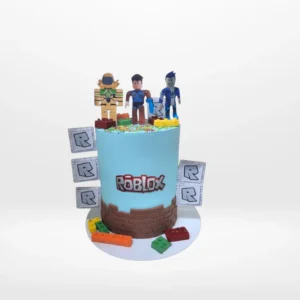 Birthday Cake Roblox, The Cravery Cakes Delivered Birmingham Birthday Cake Roblox by The Cravery, handcrafted Roblox-themed cake available for cakes delivered in Birmingham.