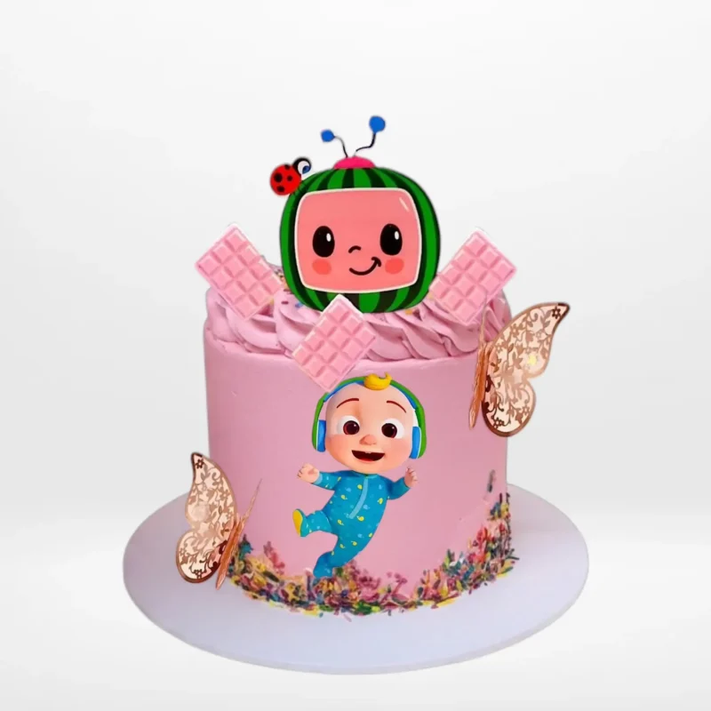 Cake Cocomelon by The Cravery, colourful children’s birthday cake from our cake shop in Bearwood.