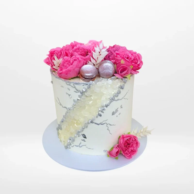 Cake with Garden Theme, The Cravery Cake Shop Witton Road Cake with Garden Theme by The Cravery, elegant floral cake handcrafted at our cake shop on Witton Road.