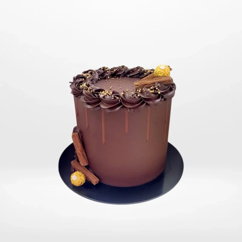 Chocolate Birthday Cake, The Cravery Cake Shop Moseley Chocolate Birthday Cake by The Cravery, handcrafted luxury cake available from our cake shop in Moseley.