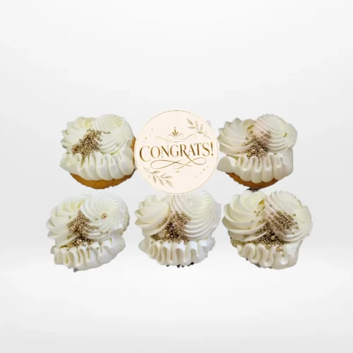 Congrats Cupcakes, The Cravery Solihull Congrats Cupcakes by The Cravery, handcrafted celebration cupcakes baked fresh in Solihull.