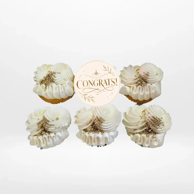 Congrats Cupcakes by The Cravery, handcrafted celebration cupcakes baked fresh in Solihull.