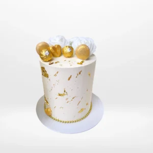 Cream and Gold Cake, The Cravery Birmingham Birthday Cake Delivery Cream and Gold Cake by The Cravery, elegant handcrafted design with Birmingham birthday cake delivery.