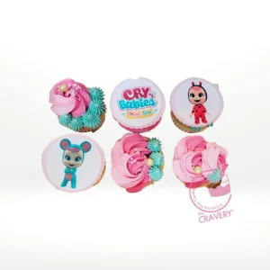 Cry Babies Cupcakes, The Cravery Walsall Cry Babies Cupcakes by The Cravery, themed edible cupcakes featuring Cry Babies characters, handcrafted in Walsall.