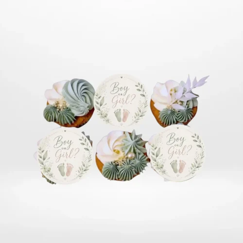 Cupcake Ideas for Gender Reveal, The Cravery Birmingham Cupcake Ideas for Gender Reveal by The Cravery, handcrafted cupcakes with pink or blue filling and cupcake delivery in Birmingham.
