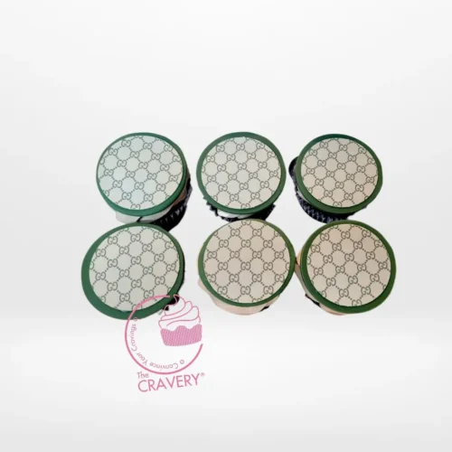 Cupcakes Gucci by The Cravery, luxury Gucci-inspired edible print cupcakes baked fresh in Birmingham.