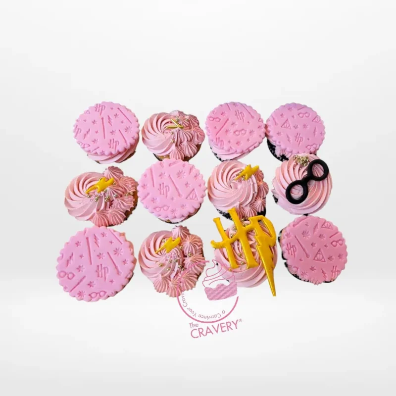 Cupcakes Harry Potter by The Cravery, edible themed cupcakes handcrafted and delivered in Birmingham.
