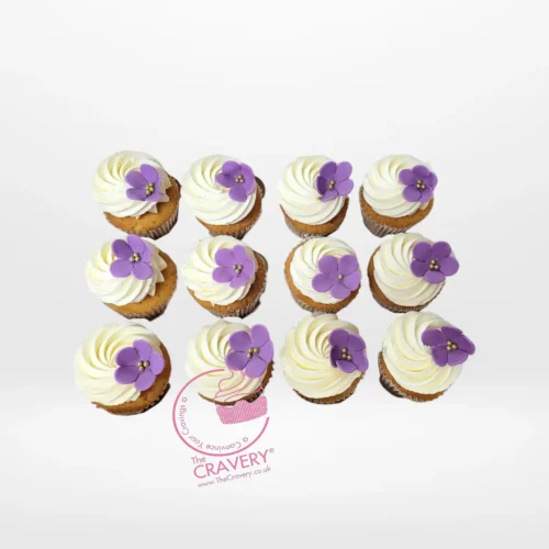 Floral Cupcakes by The Cravery, handcrafted buttercream flower cupcakes, freshly baked in Birmingham.