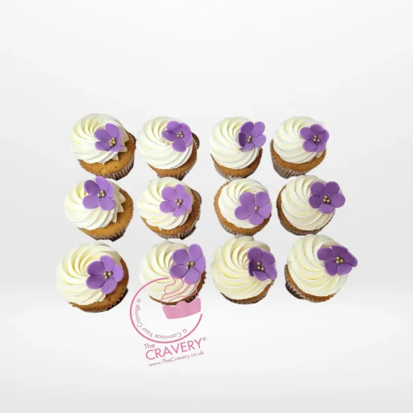 Floral Cupcakes by The Cravery, handcrafted buttercream flower cupcakes, freshly baked in Birmingham.