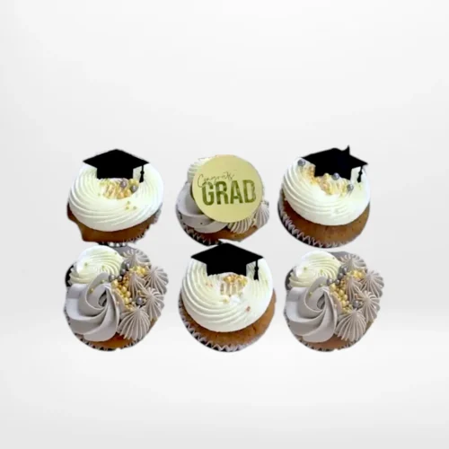 Grad Cupcakes by The Cravery, handcrafted graduation cupcakes made in Birmingham.