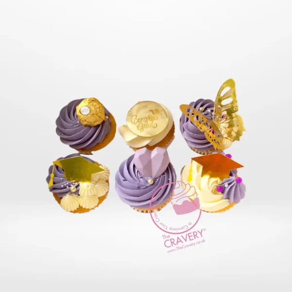 Graduation Cupcake by The Cravery, handcrafted cupcakes for graduates in Solihull.