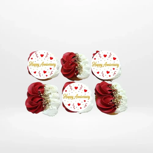 Happy Anniversary Cupcakes, The Cravery Birmingham Happy Anniversary Cupcakes by The Cravery – handcrafted romantic cupcakes baked fresh in Birmingham.